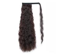 Queue de Cheval Extension Kinky Straight Wrap Around Ponytail Postiche Afro Yaki Extensions de queue de cheval droites for femmes noires Clip en extension de queue de cheval synthétique Extensions de