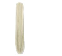 Queue de Cheval Extension Long Ponytail Extension, 24" Straight Claw Clip Ponytail Hair Extensions Natural Looking Heat Resistant Synthetic Ponytail Hairpiece for Women Queue de Cheval (Color : 16-61