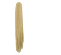 Queue de Cheval Extension Long Ponytail Extension, 24" Straight Claw Clip Ponytail Hair Extensions Natural Looking Heat Resistant Synthetic Ponytail Hairpiece for Women Queue de Cheval (Color : 22,
