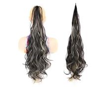 Queue de Cheval Extension Postiche bouclée naturelle for femmes 32 pouces queue de cheval synthétique longue couche enveloppe Flexible autour des Extensions de cheveux de fausse queue Queue de Cheval(