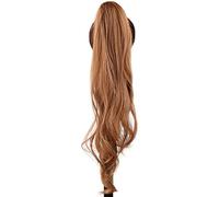 Queue de Cheval Extension Postiches en queue de cheval de 32 pouces for femmes Utilisation quotidienne Synthétique Flexible Wrap Around Ponytail Longueur Extensions de queue de cheval Blonde Queue de