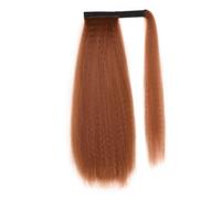 Queue de cheval, Perruque queue de cheval lisse moustaches de maïs queue de cheval duveteuse(Dark brown)