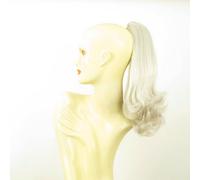 Queue de cheval postiche femme médicale 40 cm blanc 8/60