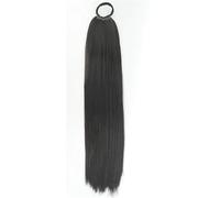 Queue De Cheval Synthétique Pour Femme - Cheveux Longs Et Raides Tressés Avec Élastique, Pour Un Usage Quotidien