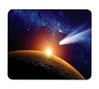 Queue De Comète Approchant De La Planète Mars - Cosmos - Paysage Sombre du Système Solaire Tapis De Souris Antidérapante Tapis Souris Durable Mouse Pad pour Pc Gamer Maison 25X30Cm