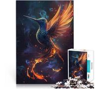 Queue de phénix du Colibri Puzzles de 1000 pièces pour Adolescents Jeu de Quiz avec Affiche et Feuille de Questions correspondantes 38x26cm