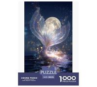 Queue de Poisson Éclatante Puzzles 1000 Pièces Jeu De Défi Jouet Adultes Et Plus De 12 Ans Éclat Magique Jeu De Puzzle Défi Éducatif Stimulation Cérébrale Cadeau Décoration Maison 38x26cm/1000pcs