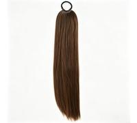 Queue de pour cheval Synthétique Longue et Raide avec Élastique(04) | Fibres synthétiques , aspect naturel, texture douce et soyeuse, résiste aux nœuds