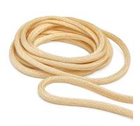 Queue de Rat Écru 2,5 mm x 4 m - Cordon Satiné Souple pour Couture, Passepoil, Sacs, Bijoux, Bracelets Shamballa, Tressage, Nœuds Chinois et Loisirs Créatifs