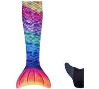 Queue De Sirene Avec Monopalme Aquaris Arc-En-Ciel M Multicolore G