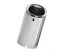 Queue D'Échappement Pour E30 E36 E46 E90 E91 E92 E93 F30 320i 325i 328i Tip Turbo Sound Whistle Silencieux Tuyau D'échappement Voiture(1pcs Silver)