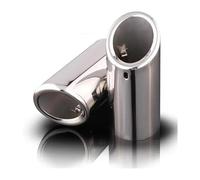 Queue D'Échappement Pour E30 E36 E46 E90 E91 E92 E93 F30 320i 325i 328i Tip Turbo Sound Whistle Silencieux Tuyau D'échappement Voiture(2pcs Silver)