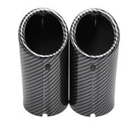 Queue D'Échappement Pour E30 E36 E46 E90 E91 E92 E93 F30 320i 325i 328i Tip Turbo Sound Whistle Silencieux Tuyau D'échappement Voiture(2pcs Carbon Fiber)