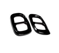 Queue D'embout Couvercle 2 Pièces Cache Modifié Pour Sortie D'échappement De Voiture, Cadre Décoratif Compatible Avec Benz Pour LA X156 2015 2016 2017 2018