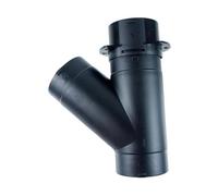 Queue Gorge 0mm 75mm Rabat Soupape Conduit D'aération Réglable Séparateur Branche Y T Connecteur Jonction Sortie Tuyau D'échappement Voiture Diesel Chauffage(60mm Y 1 valve)