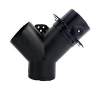 Queue Gorge 0mm 75mm Rabat Soupape Conduit D'aération Réglable Séparateur Branche Y T Connecteur Jonction Sortie Tuyau D'échappement Voiture Diesel Chauffage(60mm Y2 1 valve)