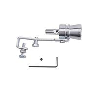 Queue Gorge Dispositif Remise État Véhicule Tuyau D'échappement Turbo Sound Whistle Car Turbmuffler Simulateur Son Universel Sifflet Son Turbo Voiture S/M/L/Xl(Silver S)