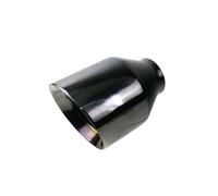 Queue Gorge Embout D'échappement En Acier Inoxydable À Double Paroi Incliné De 63 Mm Tuyau D'échappement Noir Et Bleu De 114 Mm(H0DM2027d-TR)