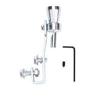 Queue Gorge Sifflet, Queue Gorge Sifflet, Qiilu Sifflet Turbo Sound, Tuyau d'échappement Silencieux Turbo Sound Sifflet en alliage d'aluminium argent