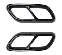 Queue silencieux Pour Classe C W206 C200 C260 C300 2020 À Aujourd'hui Silencieux D'échappement Arrière Garniture Protection Pare-chocs 2 Pièces(Carbon Fiber)