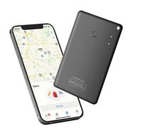 Quevati Carte de suivi portefeuille ultra plate, localisateur de portefeuille Air Tag, non rechargeable, pas de piles remplaçables, compatible avec Apple Find My (iOS uniquement)