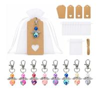 Qufiiry 35 Anges Gardiens, Sachets Organza, Étiquettes Kraft | Parfait pour mariage, baptême, communion, anniversaire. Offrez un cadeau symbolique et personnalisable.