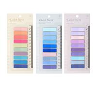 Qufiiry 600 Pcs Marque Page Adhesives, Index Tabs, Onglets D'Index avec Règle, Notes Autocollantes Colorées de Inscriptibles pour la Maison/École/Bureau