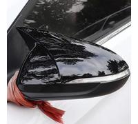 QUHOGJU Lot de 2 Coque Rétroviseur Voiture, pour Hyundai i30 2017 2018 2019 1 Paire Boîtier Rétroviseurs Couverture Latéral Remplacement Protection Capuchon Décoration,B/Glossy-Black