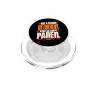 Qui A Besoin De Cheveux Chauve Drôle Original Cadeau Homme PopSockets PopGrip pour MagSafe