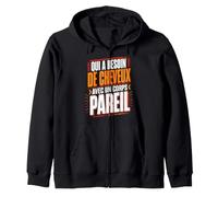 Qui A Besoin De Cheveux Chauve Drôle Original Cadeau Homme Sweat à Capuche