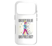 Qui a Besoin de la Vie Quand Les Pixels existent Simple Garçons Hommes Femmes Pixel Coque pour iPhone 17 Pro