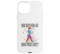 Qui a Besoin de la Vie Quand Les Pixels existent Simple Garçons Hommes Femmes Pixel Coque pour iPhone 15 Plus
