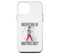 Qui a Besoin de la Vie Quand Les Pixels existent Simple Garçons Hommes Femmes Pixel Coque pour iPhone 12 Mini