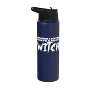 Qui a besoin d'un costume quand je suis déjà une sorcière Stainless Steel Insulated Water Bottle