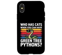 Qui a des Chats Quand Vous Pouvez Avoir des Pythons Verts Coque pour iPhone X/XS