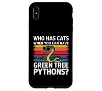 Qui a des Chats Quand Vous Pouvez Avoir des Pythons Verts Coque pour iPhone XS Max
