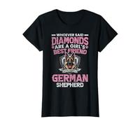 Qui a Dit Que Les Diamants étaient Les Meilleurs Amis d'une Fille, Un Chien de Berger T-Shirt