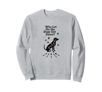 Qui a laissé Les Chiens se Faire Manger? Ils mangent Les Chiens Sweatshirt, Unisexe pour Adultes, Gris Chiné, S