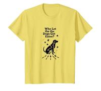 Qui a laissé Les Chiens se Faire Manger? Ils mangent Les Chiens T-Shirt, Enfant, Citron, 2 Ans