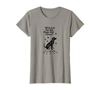 Qui a laissé Les Chiens se Faire Manger? Ils mangent Les Chiens T-Shirt, Femme, Ardoise, XXL