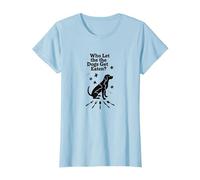 Qui a laissé Les Chiens se Faire Manger? Ils mangent Les Chiens T-Shirt, Femme, Bleu Céleste, XL