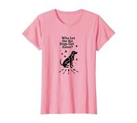 Qui a laissé Les Chiens se Faire Manger? Ils mangent Les Chiens T-Shirt, Femme, Rose, 3XL