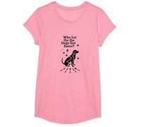 Qui a laissé Les Chiens se Faire Manger? Ils mangent Les Chiens T-Shirt, Fille, Rose, L