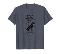 Qui a laissé Les Chiens se Faire Manger? Ils mangent Les Chiens T-Shirt, Homme, Bleu Chiné, 5XL
