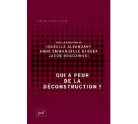 Qui a peur de la déconstruction ? - Isabelle Alfandary - Puf - broché - Essai