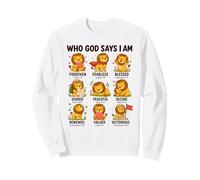 Qui Dieu Dit Que Je suis Lion Verset Biblique Chrétien De Sweatshirt