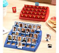 Qui est-ce ? Jeu de Société Personnalisé avec 24 Photos & Noms, Jeu de Déduction Unique pour Famille et Amis, Classique Réinventé, Idée Cadeau Créative pour Anniversaires Mariage Saint-Valentin Noël