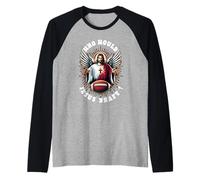 Qui est-ce que Jésus rédigerait un sport chrétien de football fantastique drôle Manche Raglan