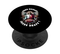 Qui est-ce que Jésus rédigerait un sport chrétien de football fantastique drôle PopSockets PopGrip Adhésif