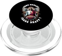 Qui est-ce que Jésus rédigerait un sport chrétien de football fantastique drôle PopSockets PopGrip pour MagSafe